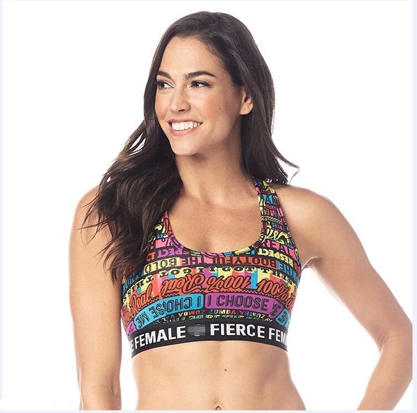 

new women , printing running clothes bra tanks vest sports bra gym bras t1661, White;black
