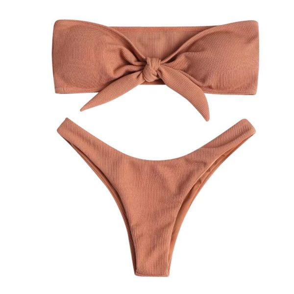 

women's swimming suit conjunto de bikini swimsuit swimwear push up bikini set bow halter women bathing suit biquini #lr1