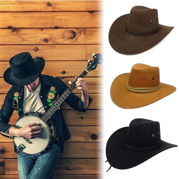 

cool western cowboy hats men sun visor cap women travel performance western hats chapeu cowboy 9 colors, Blue;gray