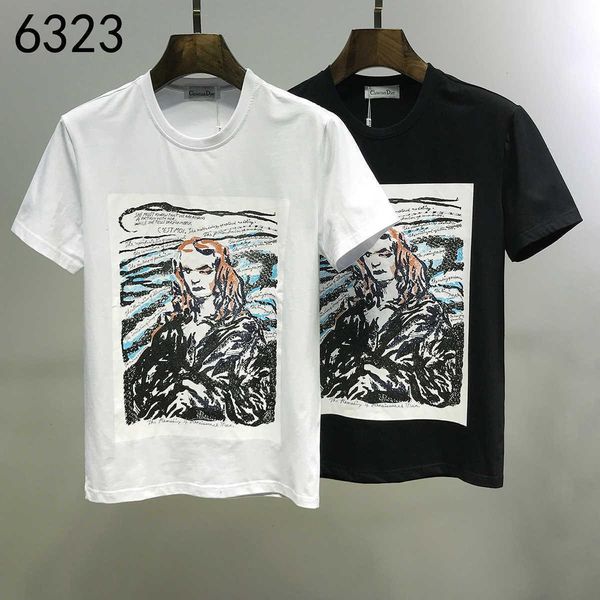 

mens t-shirt casual casual t-shirt size -3xl comfortable and breathable wsj005#111397 sun07, White;black