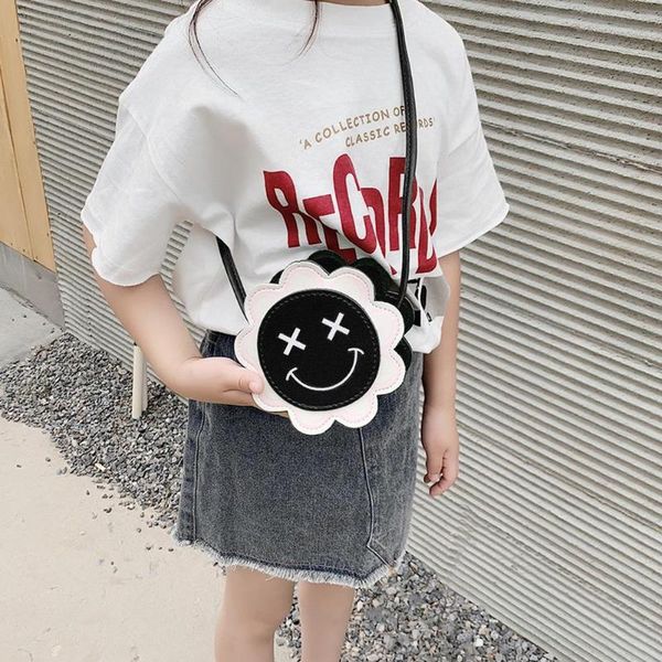

милая улыбка цветок плечо сумки кожа crossbody сумки малышей