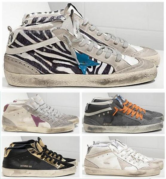 

italy multicolor heel golden superstar gooses sneakers men women classic white do-old dirty shoes casual shoes size us4.5-12, Black
