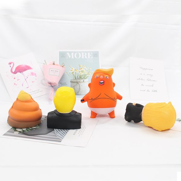 

donald trump stress squeeze ball jumbo squishy toy novelty pressure relief childs doll pu squeeze fun joke props gifts for kids toys 2020