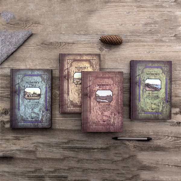 

a5 hard material classic retro-style notebook european style diary student notebook four different styles t3i5307, Purple;pink