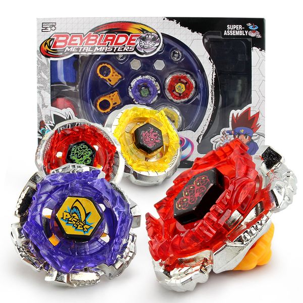

4pcs beyblades/set plush accessories metal fusion arena spinning metal fight beyblad toupie bay blade classic toys pegasus boys kid toy