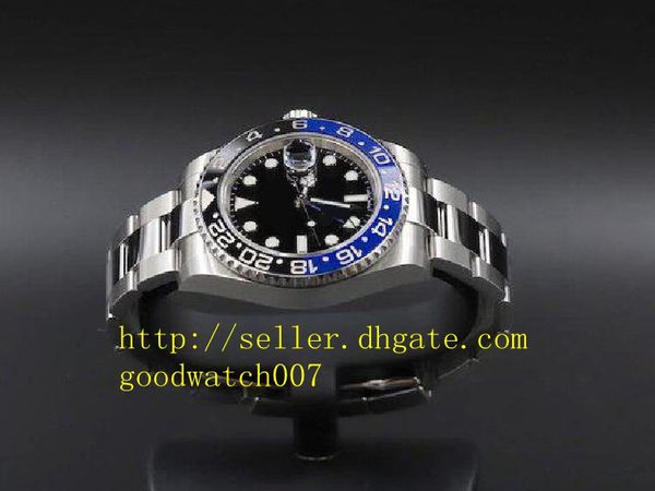 

box 2019 mens batman 40mm gmt 116710 116710ln 116710blnr ceramic stainless steel asia 2813 movement automatic mens watches, Slivery;black