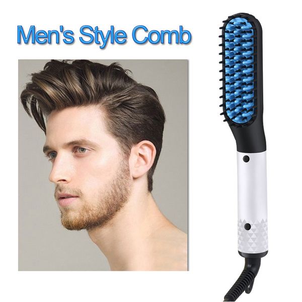 Hair Straightener Brush Portable Women Men Hair Styling Comb