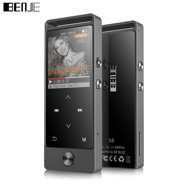 

benjie s8 bluetooth 4.0 mp3 player touch screen hifi portable audio walkman with fm radio ebook voice recorder mp3 music player