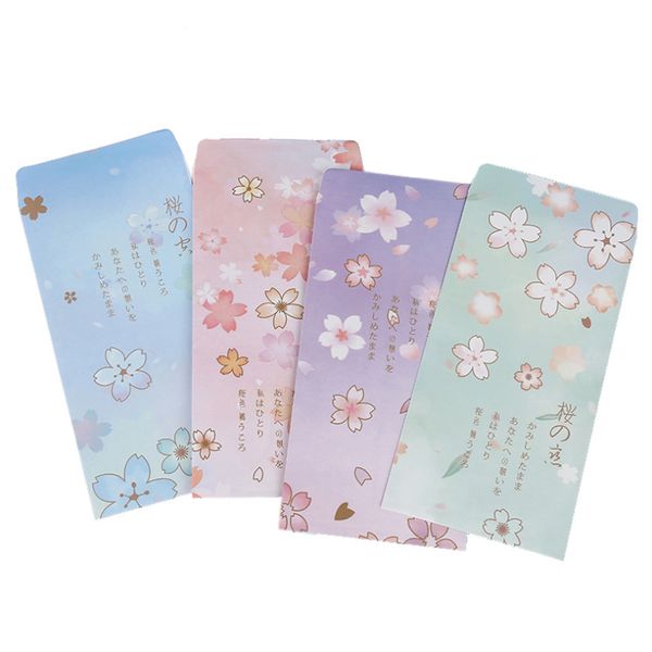 

10pcs cute sakura envelope set office message writing european country style envelope letter paper school stationery supplies