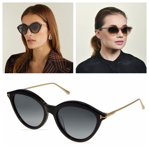 

2020 ft fashion cat-eye Ã³culos de sol women fashion butterfly shape brand design with case, White;black