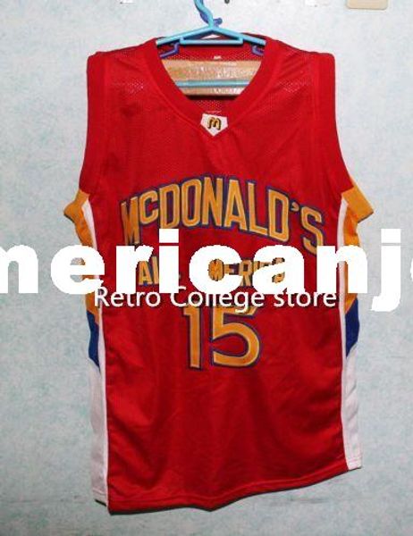 

#15 blake griffin dolphins mcdonald all american basketball jersey retro stitched sewn customize an xs-6xl vest jerseys nca, Black;blue