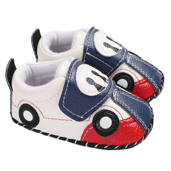 

spring baby boys shoes soft sole anti-slip cartoon car pattern crib shoes first walkers walking cute