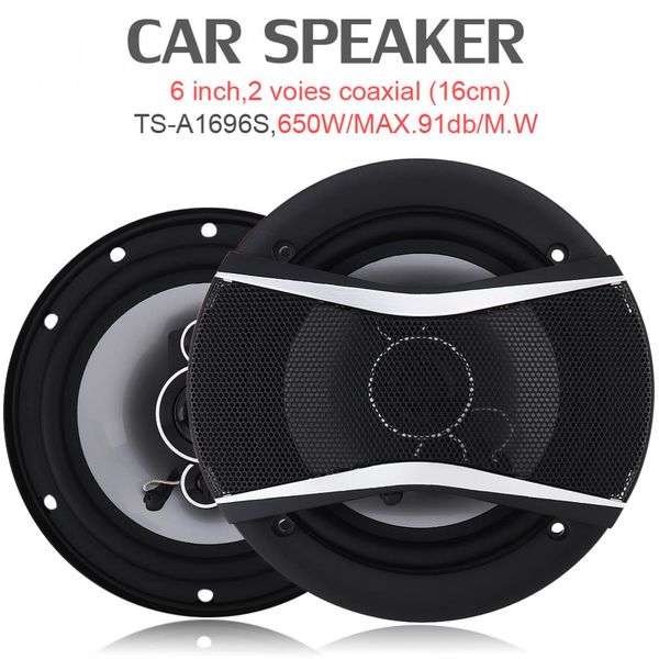 

2pcs 6 inch 650w auto car hifi coaxial speaker vehicle door auto audio music stereo full range frequency speakers for cars