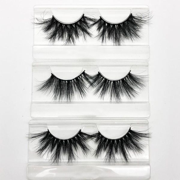 

false eyelashes 25mm full thick strip 5d mink lashes custom packaging makeup dramatic long 3d cruelty free