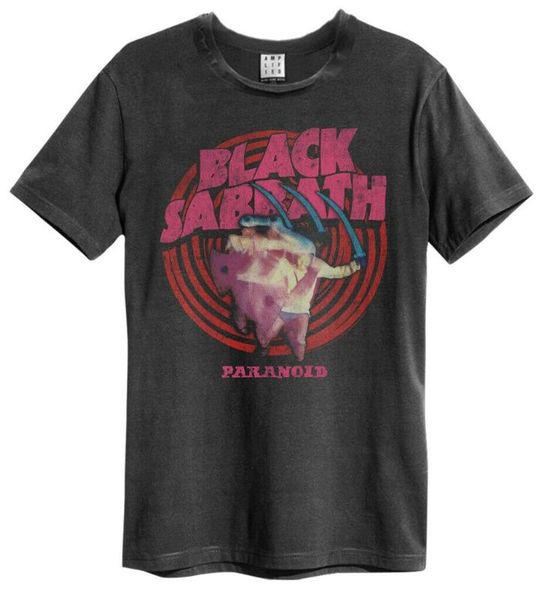 

черная футболка sth 'paranoid' - усиленная одежда new, White;black