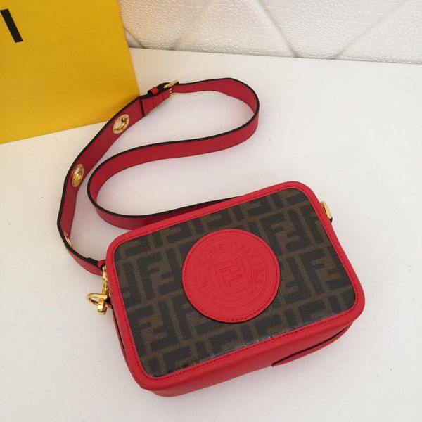 

2019 Women Shoulder Bag F letter brand Genuine Leather Bag Disco Crossbody bag Purse 4 Color