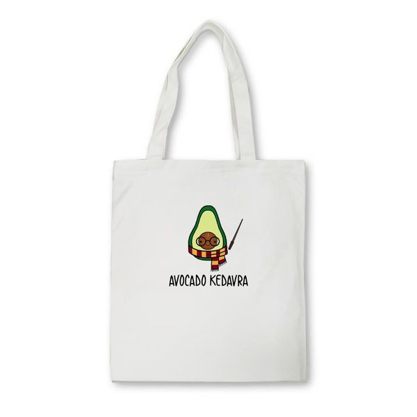 

women canvas cute tote bag avocado print reusable shopping bags bolsa de compras shopper shoulder bags cartoon eco casual bag