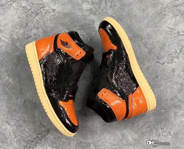 

2019 authentic air 62jordan 1 high og retro man hattered backboard 3 0 for ale orange black pale vanilla tarfi h 555088 028 with box