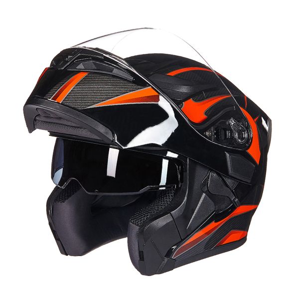 

2017 new gxt dual lens open face motorcycle helmet full-cover flip up motorbike helmets wiht anti-fog lens seasons