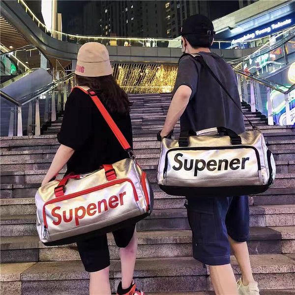 

net red dry and wet separation sports fitness bag female tide short-distance travel bag large-capacity travel travel luggage bag male