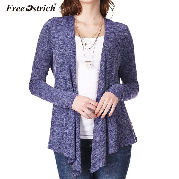 

ostrich women knitted cardigan coat autumn winter clothes casual long sleeve knit sweater coat fashion female, White