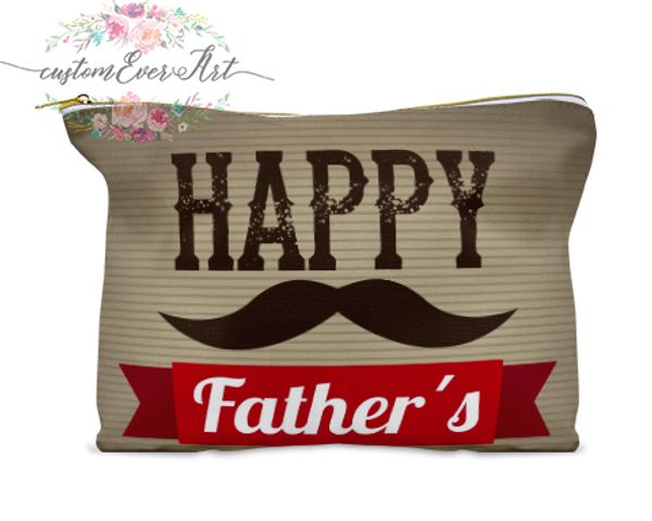 

happy father's day cosmetic bag cosmetic case pouch makeup bag cute travel for women gift