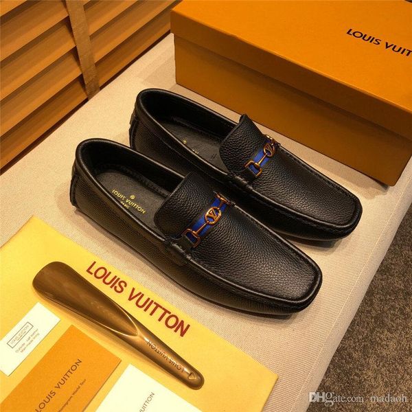 

20wn итальянская мужская обувь casual luxury brands winter warm men мокасины натуральной кожи мокасины дышащий слип на лодке обуви yetc8, Black