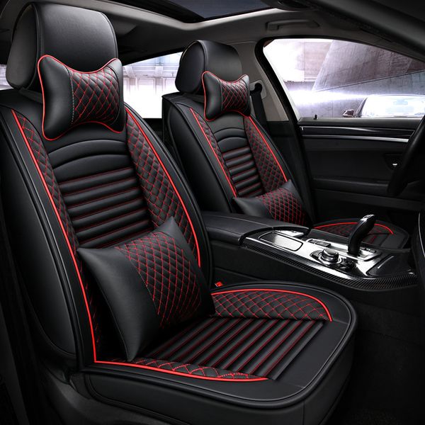 2020 Luxury New Embroidery Style Car Seat Cover Set Fits Most Cars Covers Car Interiors Car Seat Protector Auto Universal Size Baby Car Seat Covers