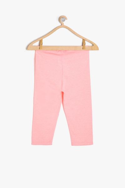 

koton kids pink female child normal waist leggings, Black;white