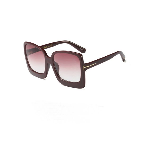 

2019 new fashion big sunglasses for man woman eyewear tom designer square sun glasses uv400 ford lenses trend with box sunglasses tf1900, White;black