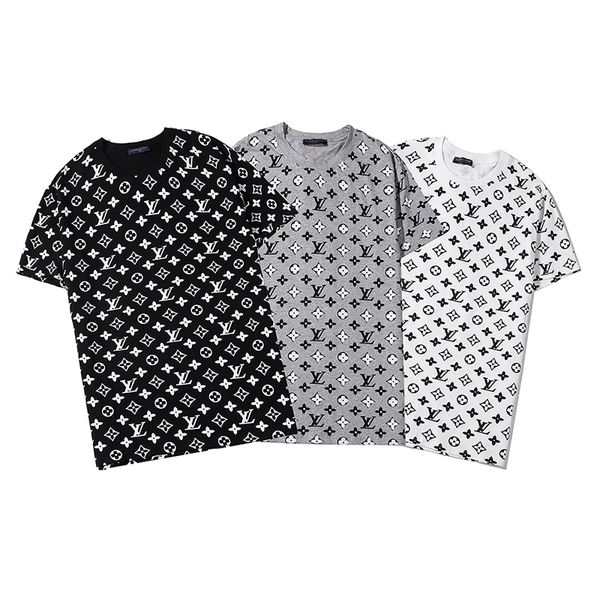 

luxury mens designer t shirt famous brand letter printing mens designer short sleeves black white men women hip hop tees, White;black
