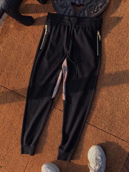 

spring summe hight quality men's fashion casual pants , comfortable men's slim fit stretch pencil pants, Black