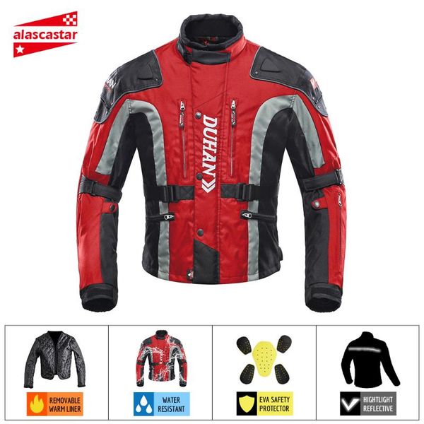 

duhan motorcycle jacket motocross riding windproof jaqueta clothing with cotton liner moto jacket bike racing