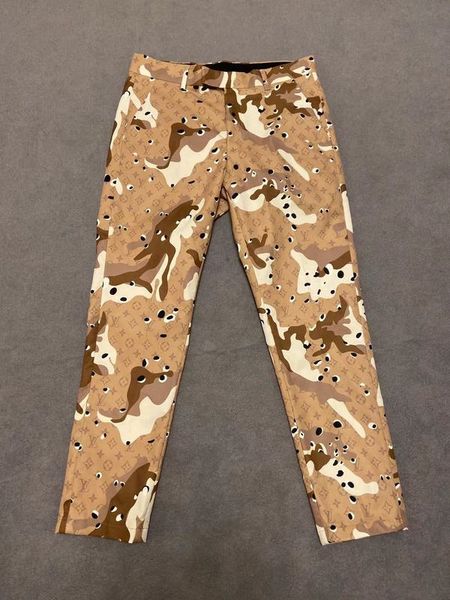 

2019 new fashion men dress pant plaid business casual slim fit suit pants old flower camouflage pattern check suit trousers wedding pants, Black