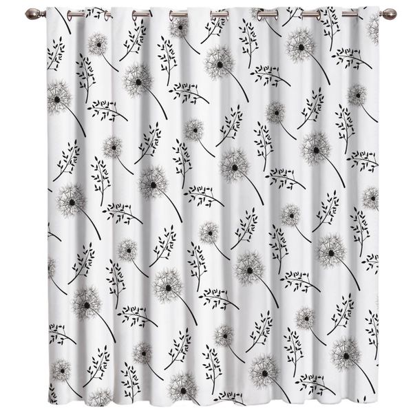 

lovely dandelion plant window treatments curtains valance room curtains large window curtain rod bathroom blackout outdoor
