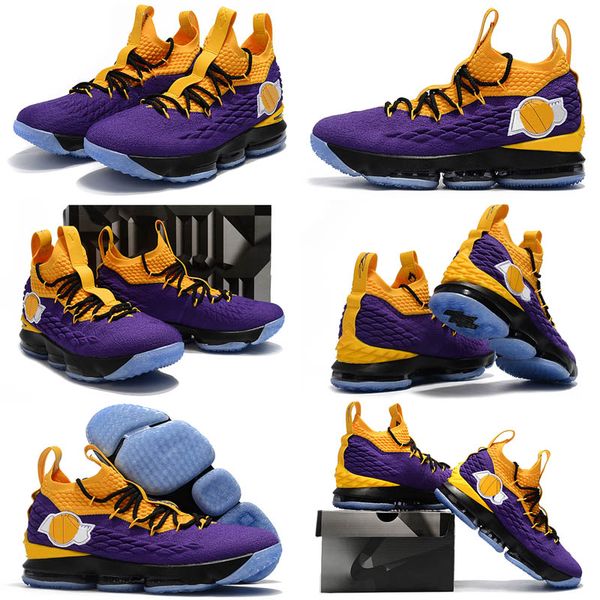 lebron 15 purple and yellow