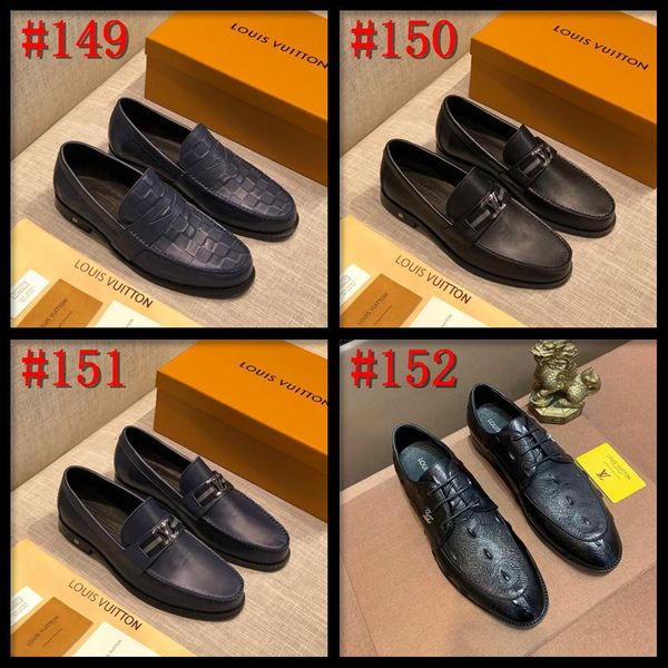 

18sw basic genuine leather formal dress men's designers loafers pointed toe metal tipped handmade 5cm high heels man wedding party shoe, Black