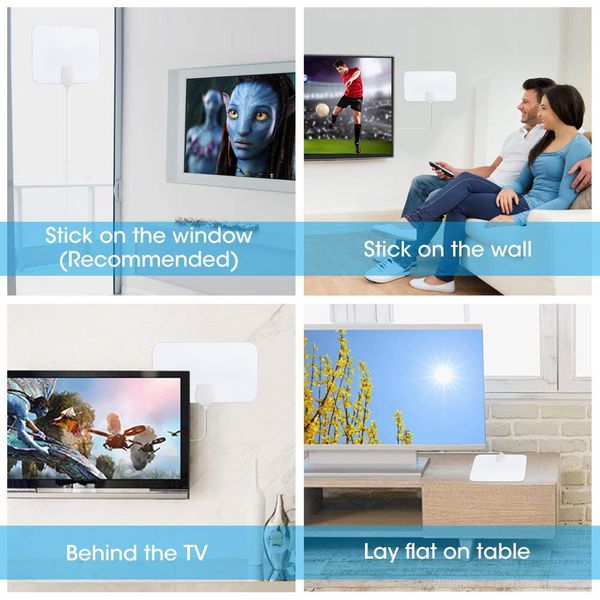 

200 Mile Range Antenna TV Digital HD Skywire 4K Antena Цифровой Крытый HDTV 1080P горячее