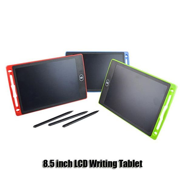 Rápido 8,5 polegadas escrevendo tablet desenho quadro-negro pads presente para crianças sem papel sem texto tablets memorando com canetas atualizadas DHL