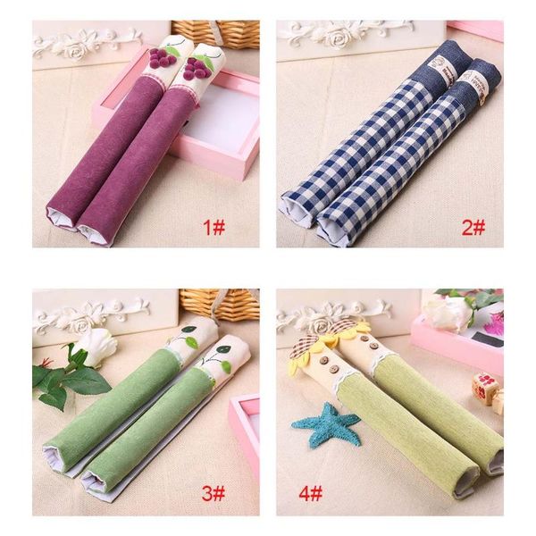 

1 pair handle covers keep clean anti-static decoration for kitchen refrigerator door can csv