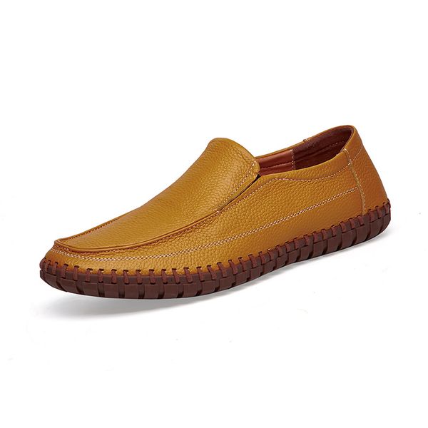 

casual boat driving shoe big slip on comfort peas soft shoes men flats luxury loafers design superstar men's boat shoes %922, Black