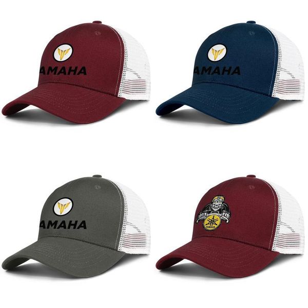

ya-maha new logo adjustable trucker cap cricket custom cute vintage baseball hat motorcycle skull owners club yamaha motorcycle, Blue;gray