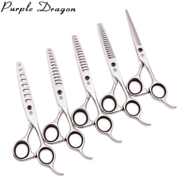 

barber shears 6" purple dragon jp stainless thinning scissors hair scissors 8/12/14/18 teeth thinning rate 20% - 50% haircut scissors z