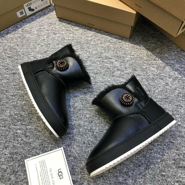 

australia beige suede boots for men for sale women snow boots plush ladies shoes female faux fur warm winter ankle boots girls student shoes, Black