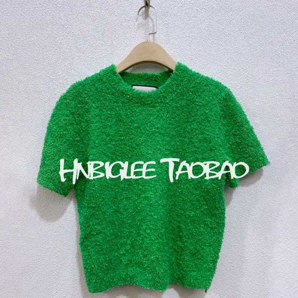 

summer fashion women fine green short sleeve knitting street slim the new pullovers, White;black