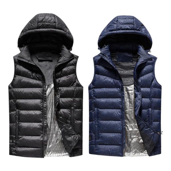 

heated jacket classic delicate usb electric heated vest heating outdoor winter thermal vest jacket for hiking, Black