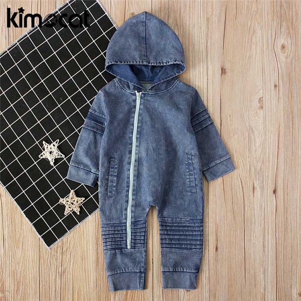

kimocat new arrival spring autumn baby boys girls clothes newborn jumpsuits one-piece infant boys girls clothing rompers, Blue