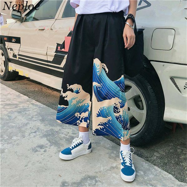 

designer sweatpants ladies pants casual pants 2019 summer harajuku leisure loose trousers woman cartoon printed wide leg pants 35609, Black;white
