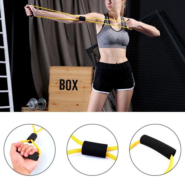 

new 8 shaped resistance bands exercise cords chest stretch yoga training fitness gum elastic tube bands strap workout equipment