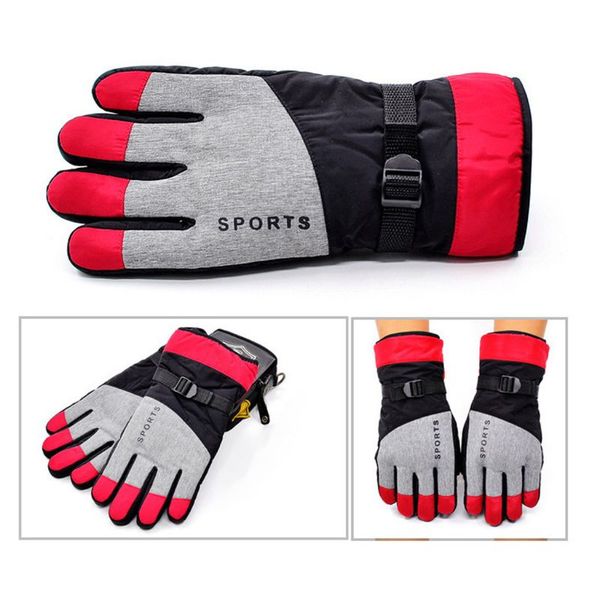 

fashion men and women ski glove warm outdoor riding non-slip colorful winter gloves g99d